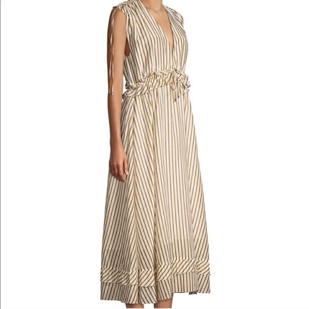 Robert Rodriguez Mariel Striped Midi Sundress, NWT From Barney’s New York - Picture 4 of 16